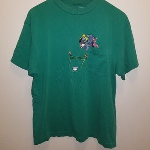 Disney Winnie the Pooh Eeyore Diving Shirt Vintage